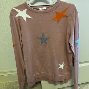 Pink star sweater
